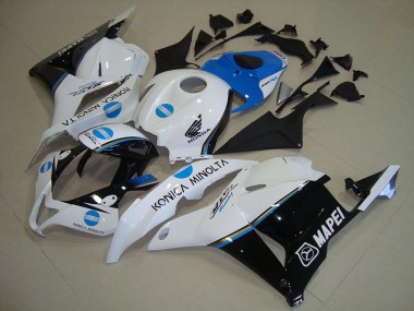 Carena Moto Honda CBR600RR 2009-2012 - Bianco Blu Nero Lucido Konica Minolta Sconto