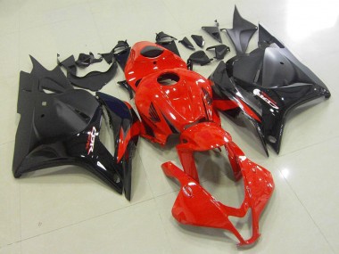 Carena Moto Honda CBR600RR 2009-2012 - Rosso Nero Lucido Nero Opaco OEM Stile Sconto