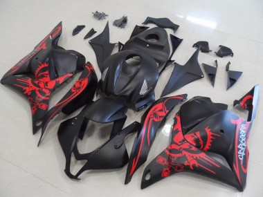 Carena Moto Honda CBR600RR 2009-2012 - Nero Opaco Rosso Cranio Sconto