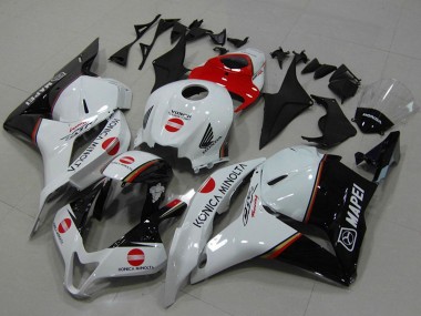 Carena Moto Honda CBR600RR 2009-2012 - Bianco Rosso Nero Lucido Konica Minolta Sconto