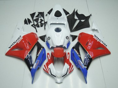 Carena Moto Honda CBR600RR 2009-2012 - Bianco Rosso Blu Nero Lucido Motul Sconto