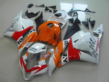 Kit Carena Moto Completo Honda CBR600RR 2009-2012 - Arancia Bianco Rosso Nero Lucido Repsol Sconto