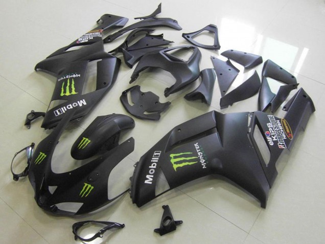 Carene Moto Kawasaki ZX6R 2007-2008 - Nero Opaco Mostro