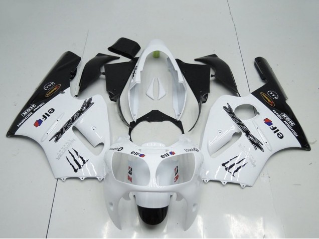 Carena Moto Kawasaki ZX12R 2000-2001 - Bianco Nero Elf Mostro