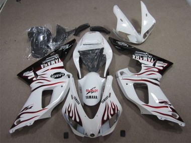 Carena Moto Yamaha YZF R1 1998-1999 - Bianco Nero Lucido Rosso Fiamma Squalo Sconto