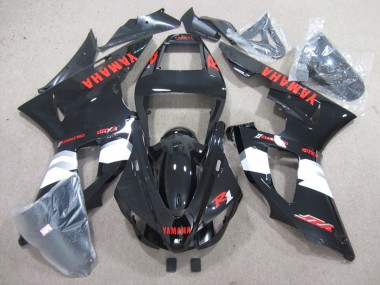 Carena Moto Yamaha YZF R1 1998-1999 - Nero Lucido Bianco Rosso Decals Sconto