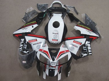 Carena Moto Honda CBR600RR 2005-2006 - Bianco Rosso Nero Star Lock Playboy Sconto