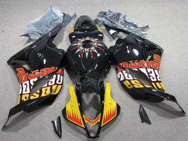Carena Moto Honda CBR600RR 2009-2012 - Giallo Nero Lucido Rosso Rossi Sconto