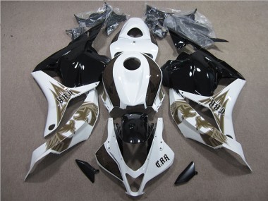 Kit Carena Moto Completo Honda CBR600RR 2009-2012 - Bianco Nero Lucido Sconto