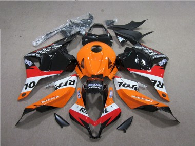 Carena ABS Honda CBR600RR 2009-2012 - Arancia Bianco Rosso Nero Lucido Repsol Sconto