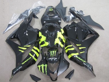 Carena Moto Honda CBR600RR 2009-2012 - Nero Lucido Giallo Mostro Sconto