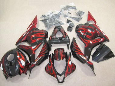 Carena Moto Honda CBR600RR 2009-2012 - Nero Lucido Rosso Fiamma Sconto