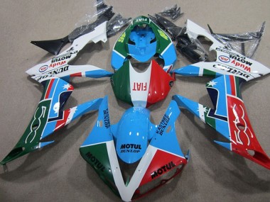 Carena Moto Honda CBR1000RR 2004-2005 - Bianco Blu Rosso Verde Motul Sconto