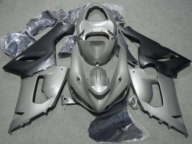 Carena Moto Kawasaki ZX6R 2005-2006 - Grigio Nero Opaco