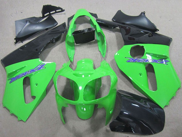 Carena Moto Kawasaki ZX12R 2000-2001 - Verde Nero Opaco Blu