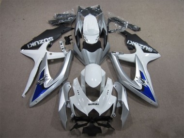 Carena Moto Suzuki GSXR 600 2008-2010 - Argento Bianco Blu Nero Sconto