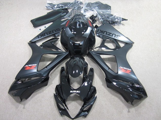 Kit Carena Moto Completo Suzuki GSXR 1000 2007-2008 - Nero Lucido Nero Opaco
