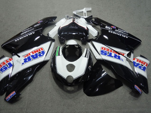 Carena Moto Ducati 749 999 2003-2004 - Bianco Nero Lucido Parts Unlimited