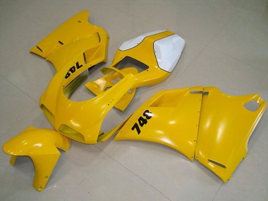 Carena Moto Ducati 748 1993-2005 - Bianco Giallo Sconto