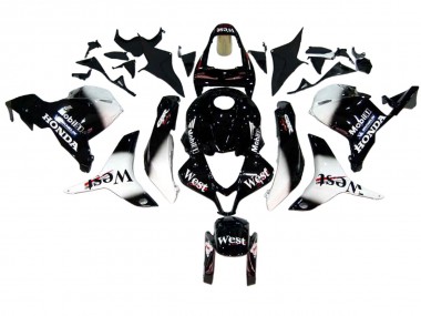 Carena Moto Honda CBR600RR 2009-2012 - Nero Lucido Bianco West Sconto