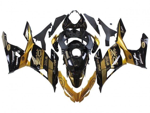Carena Moto Kawasaki EX400 2018-2024 - Oro Nero Lucido