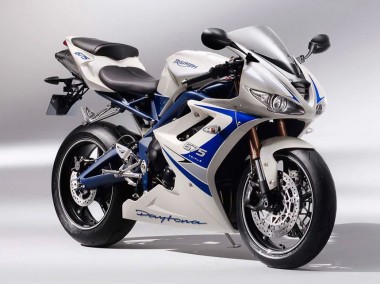 Carena Moto Triumph Daytona 675 2006-2008 - Argento Bianco Blu Sconto