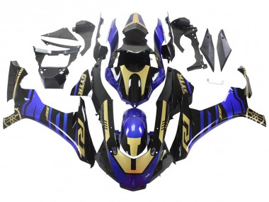 Carena Moto Yamaha YZF R1 2015-2019 - Blu Oro Nero Sconto